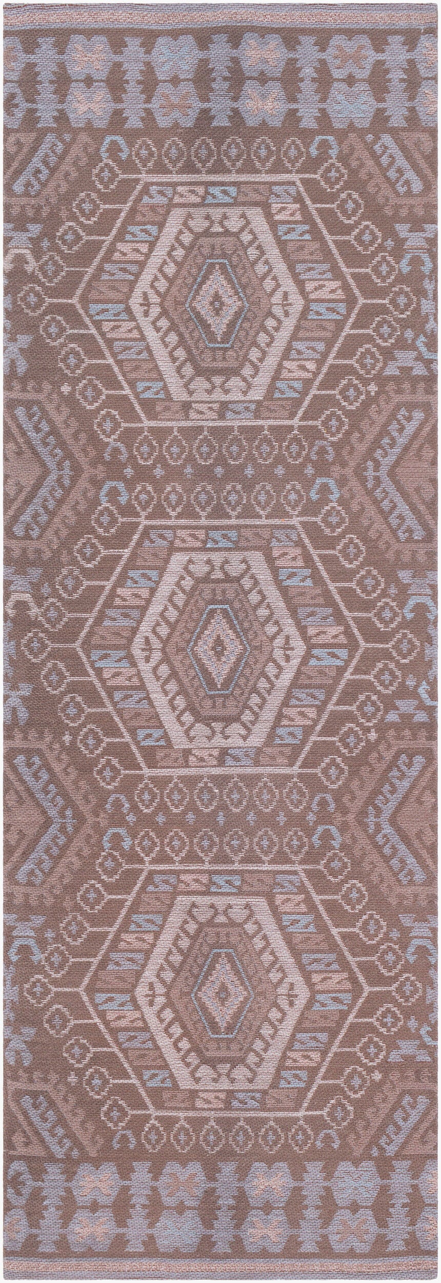 Sajal SAJ-1067 8ft Runner Handmade Recyled Runner Rug