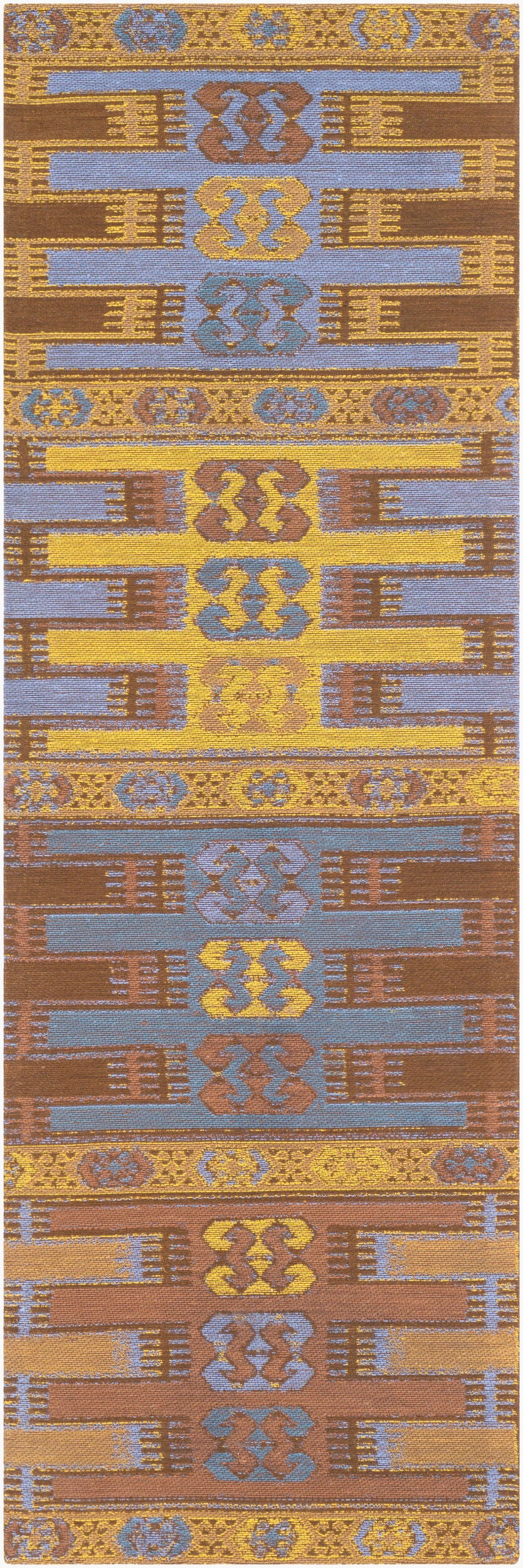 Sajal SAJ-1078 8ft Runner Handmade Recyled Runner Rug