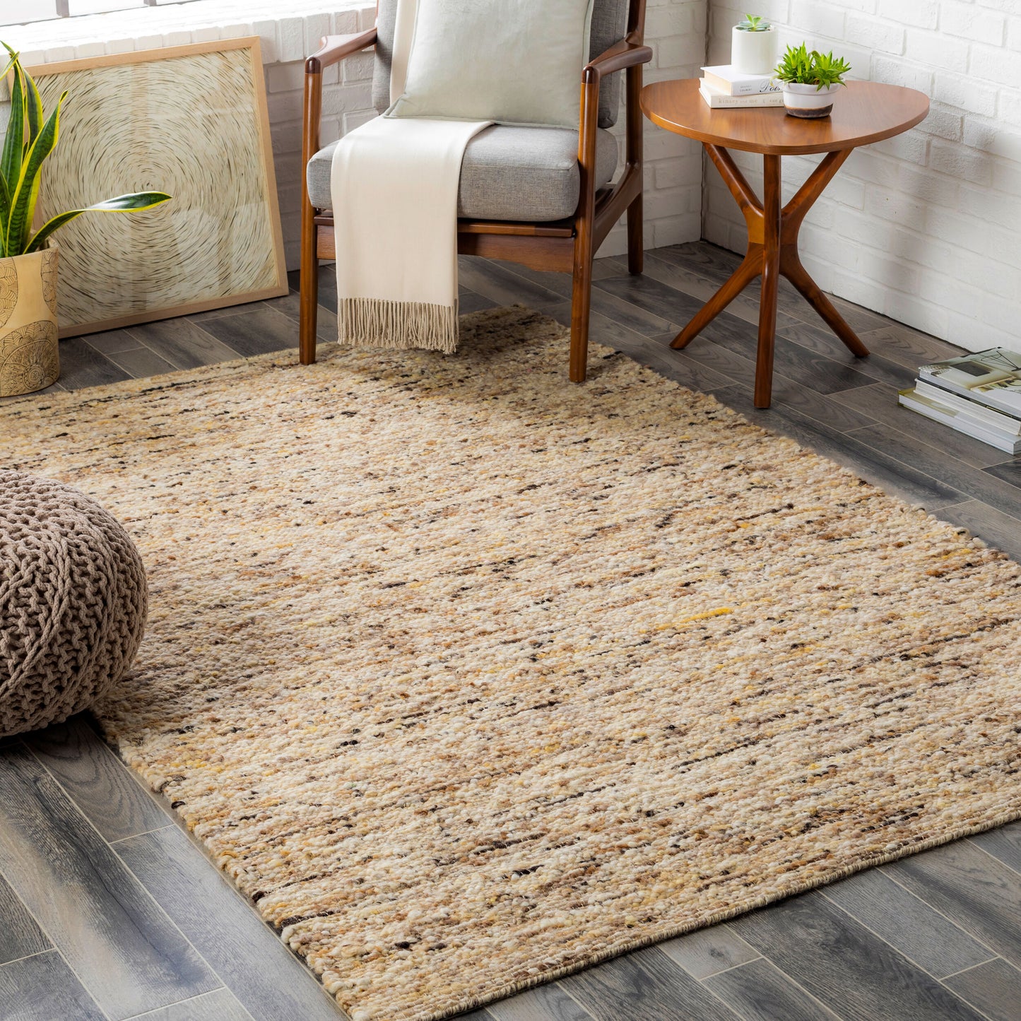 Sawyer SAW-2300 5' x 7' Handmade Wool Area Rug
