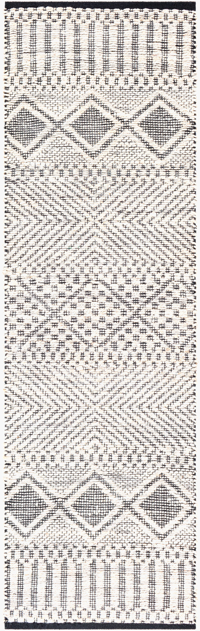 Santa Barbara SBB-2303 8ft Runner Handmade Jute Runner Rug