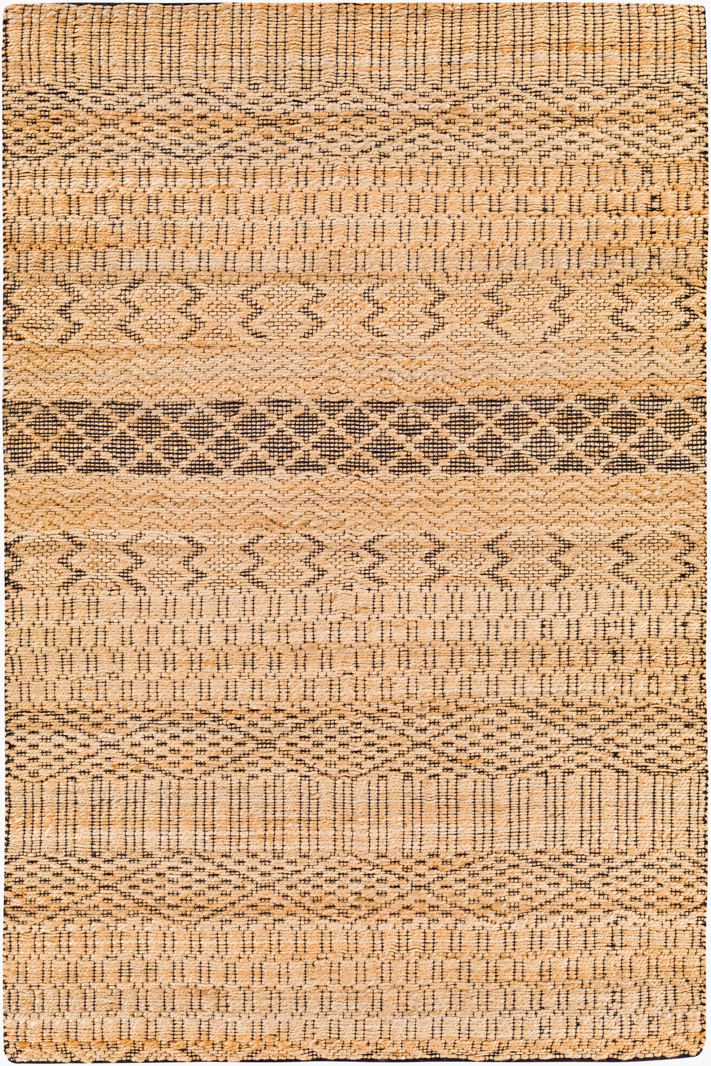Santa Barbara SBB-2306 2' x 3' Handmade Jute Accent Rug