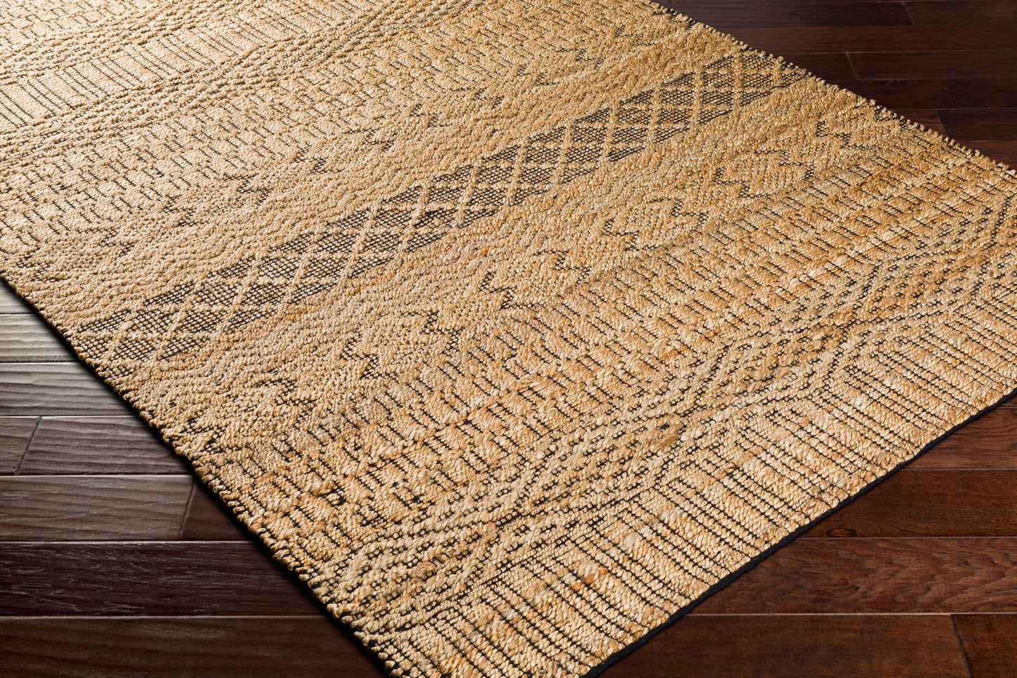 Santa Barbara SBB-2306 2' x 3' Handmade Jute Accent Rug