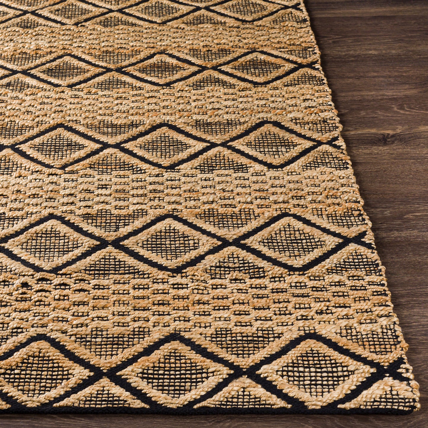 Santa Barbara SBB-2313 2' x 3' Handmade Jute Accent Rug