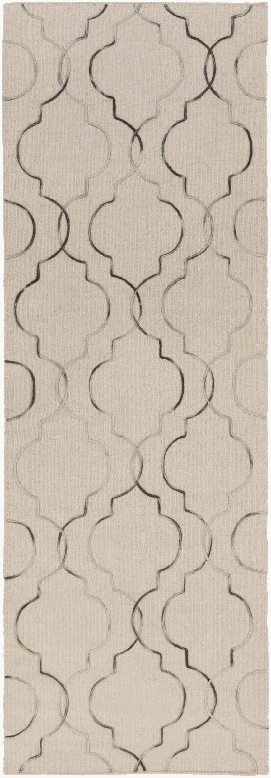 Alfombra de lana Seabrook SBK-9018 de 2,4 m, hecha a mano