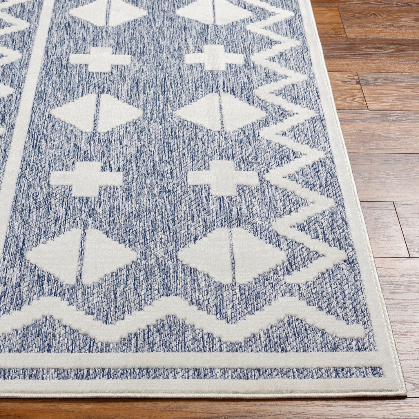 Alfombra tejida a máquina para interior y exterior San Diego SFG-2327 de 8' x 10'