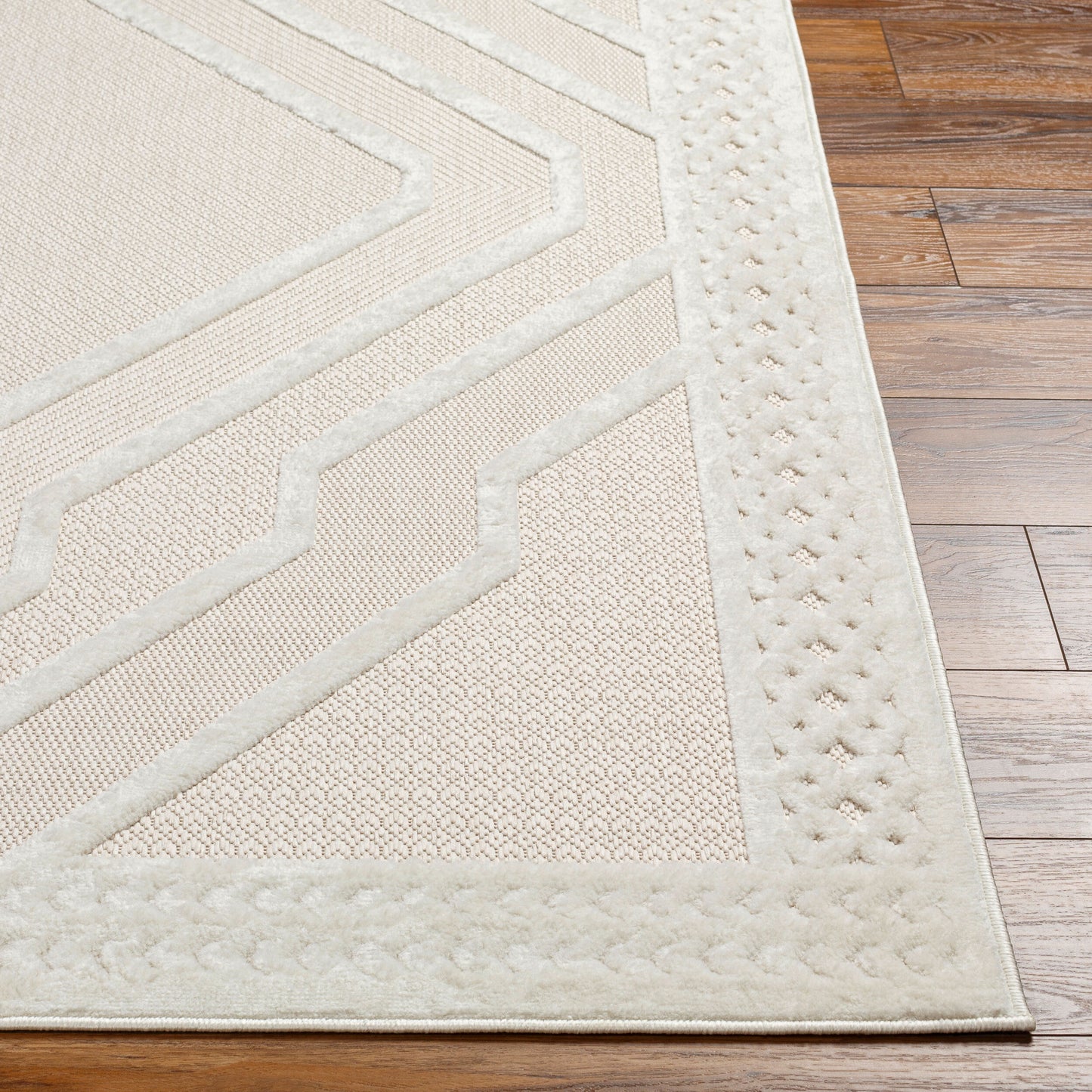 Alfombra tejida a máquina para interior y exterior San Diego SFG-2356 de 2,7 x 3,6 m