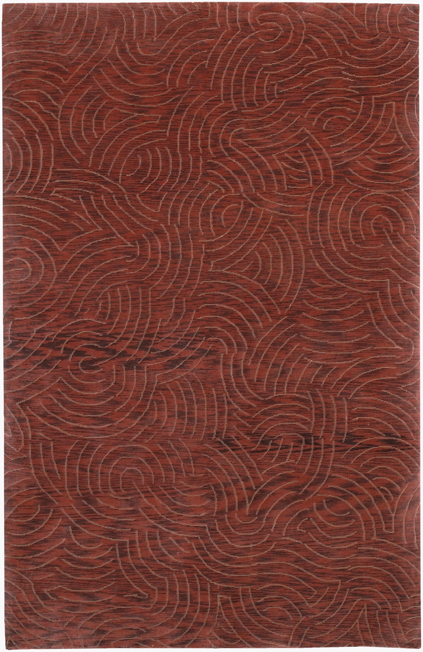 Shibui SH-7400 Alfombra de área hecha a mano de 4' x 6'