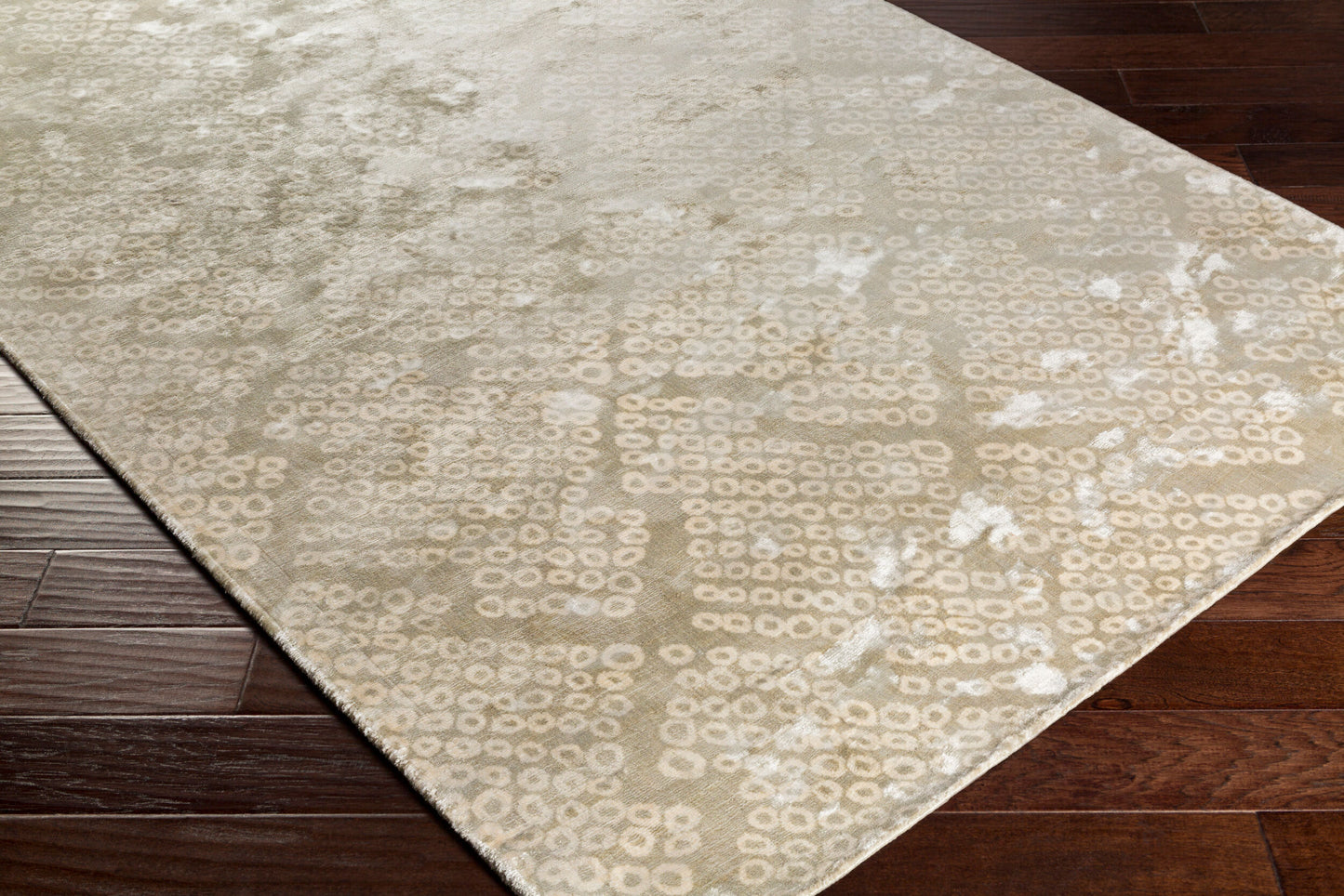 Shibori SHB-8004 8ft Runner Handmade Faux Silk Runner Rug