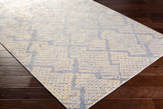 Alfombra de seda sintética hecha a mano Shibori SHB-8005 de 2,44 m x 3,34 m