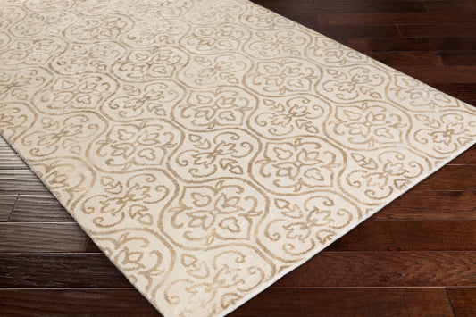 Alfombra de seda sintética hecha a mano Shibori SHB-8012 de 1,52 m x 2,44 m