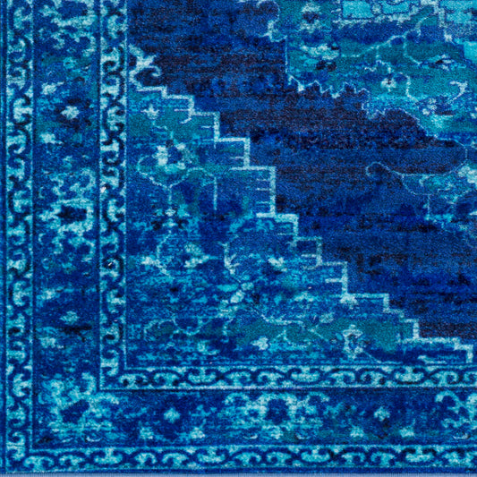 Alfombra decorativa tejida a máquina Silk Road SKR-2318 de 2' x 3'