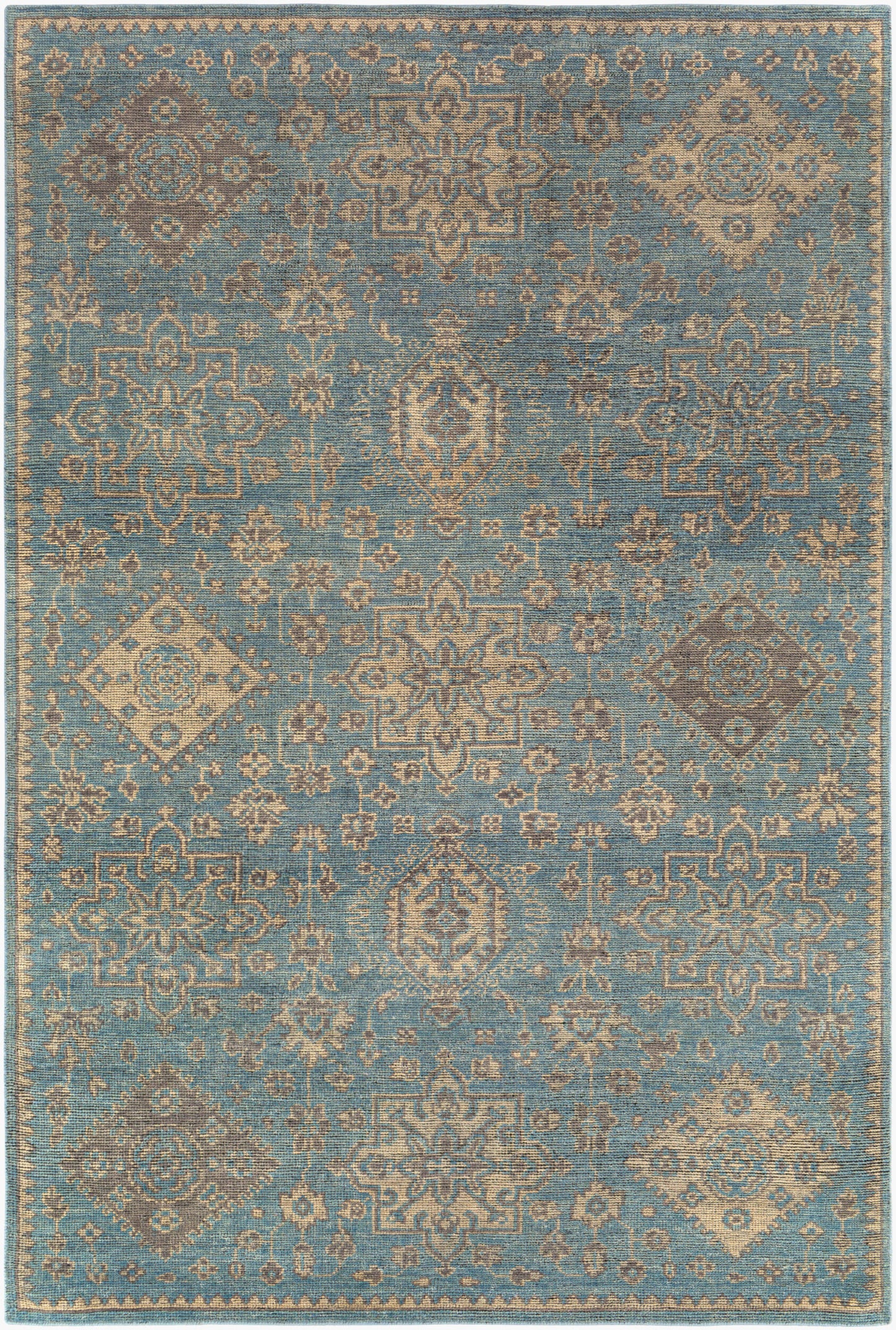 Smyrna SMY-2303 2' x 3' Handmade Wool Accent Rug