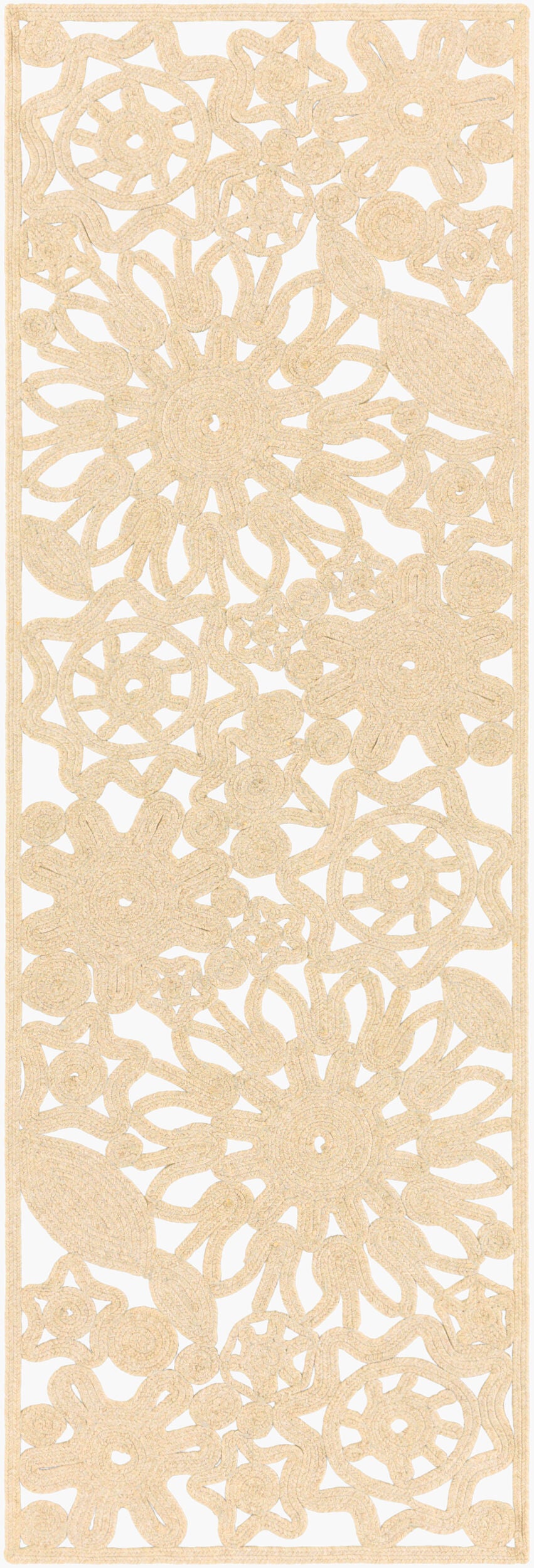 Sanibel SNB-4020 8ft Runner Handmade Indoor/Outdoor Runner Rug