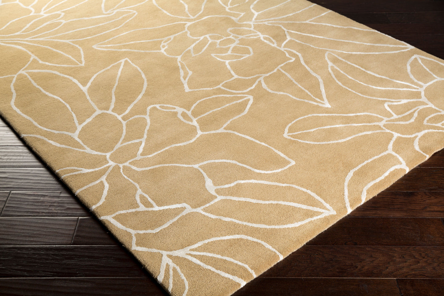 Sanderson SND-4522 3' x 5' Handmade Wool Accent Rug