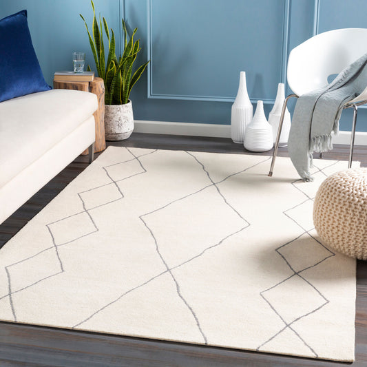 Alfombra decorativa de lana hecha a mano Sinop SNP-2306 de 2' x 3'