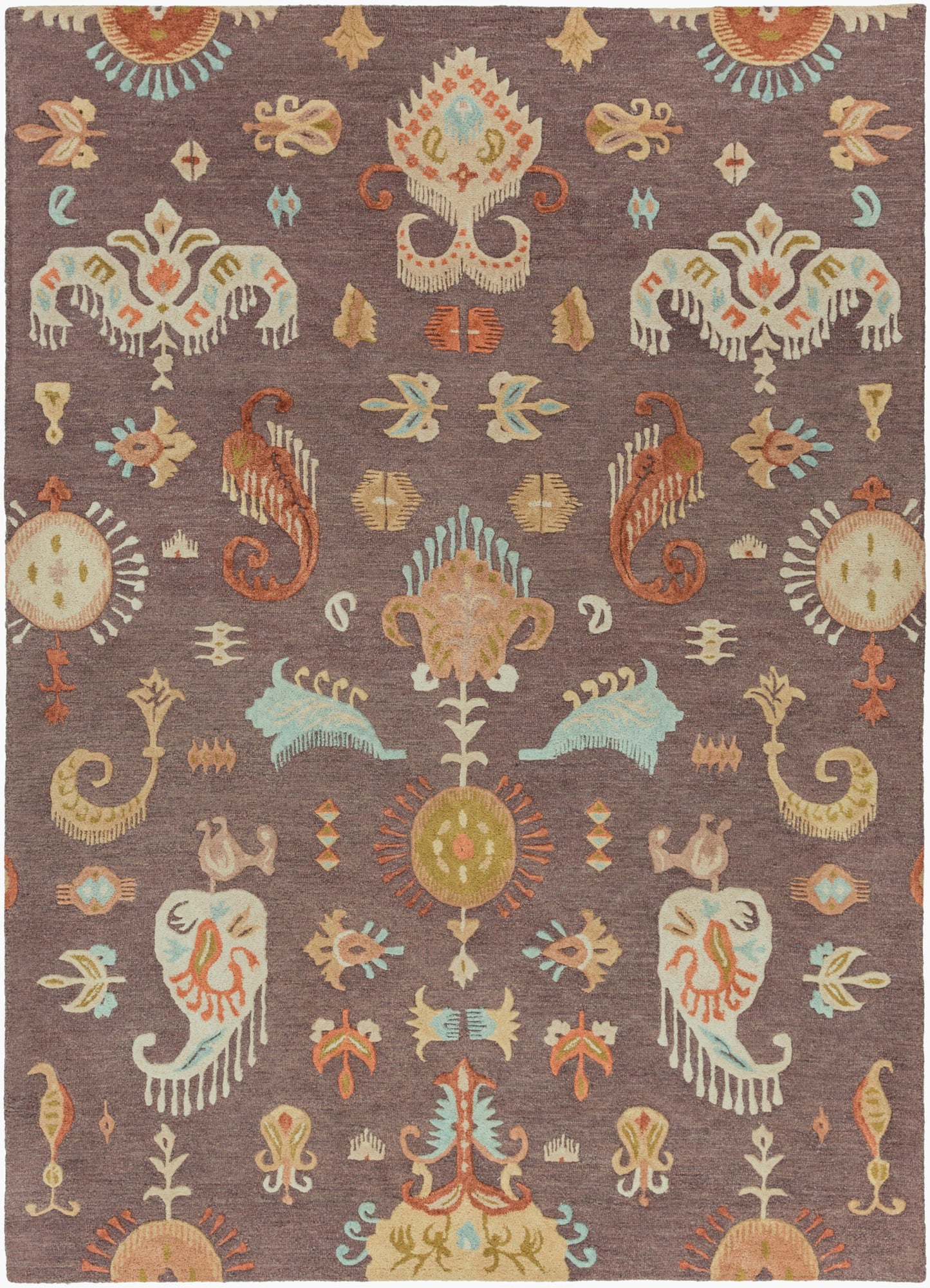 Alfombra de lana hecha a mano Sprout SRT-2005 de 8' x 11'
