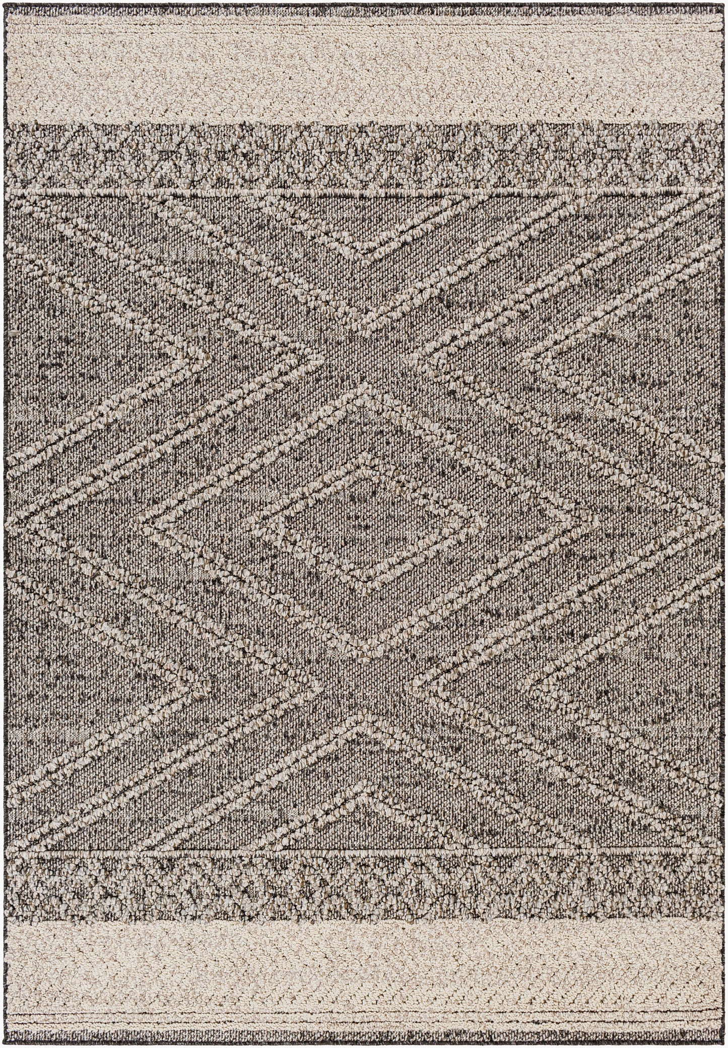 Alfombra decorativa para interior y exterior Sarasota SSO-2309 de 2' x 3', tejida a máquina