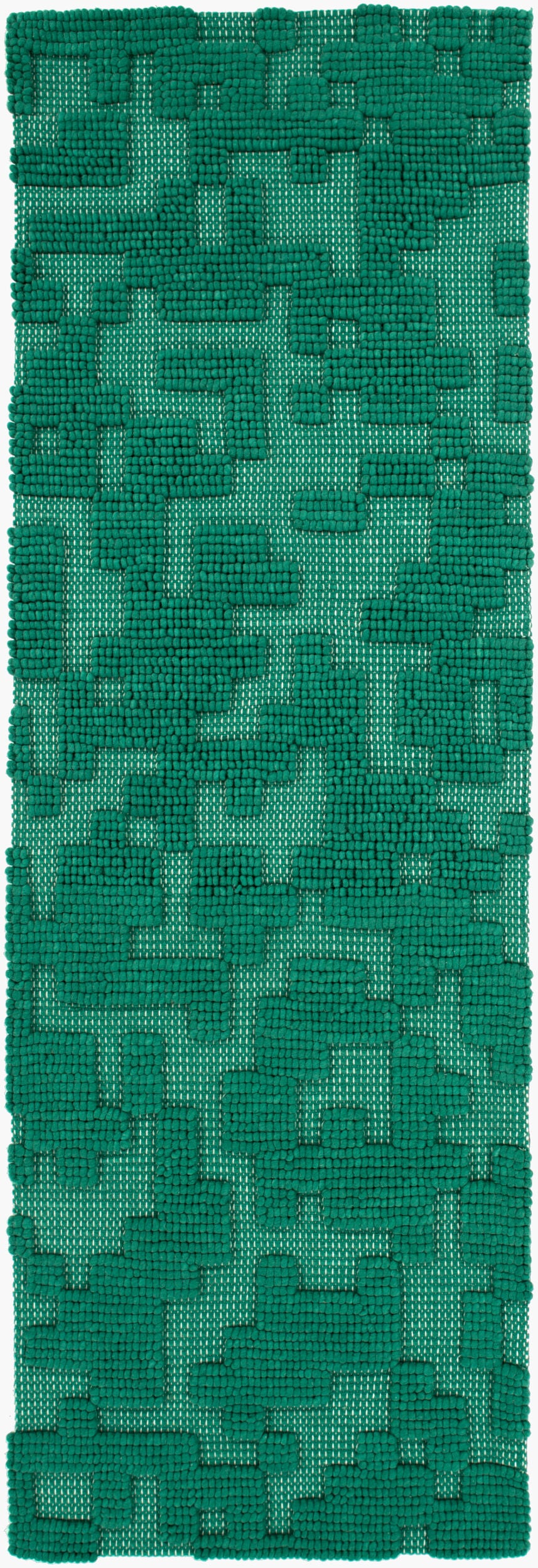 Stencil STN-1005 8ft Runner Handmade Wool Runner Rug