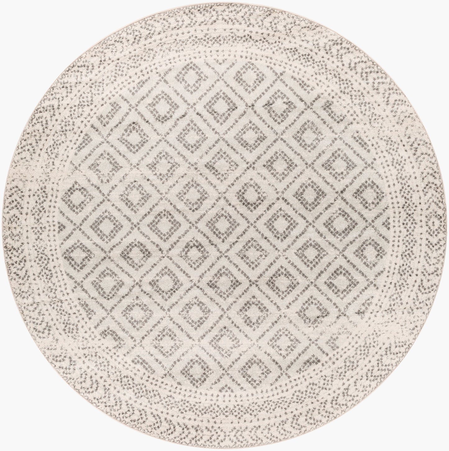 Sunderland SUN-2301 8ft Round Machine Woven Area Rug