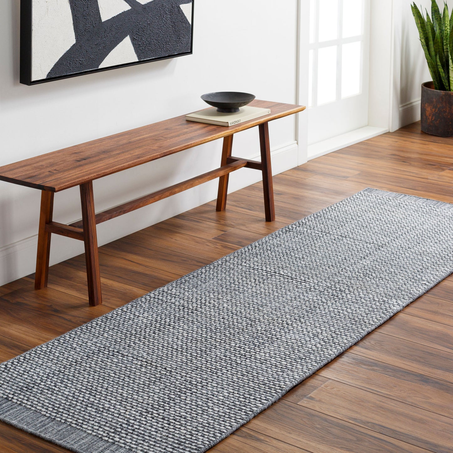 Sycamore SYC-2303 8ft Runner Handmade Recyled Runner Rug