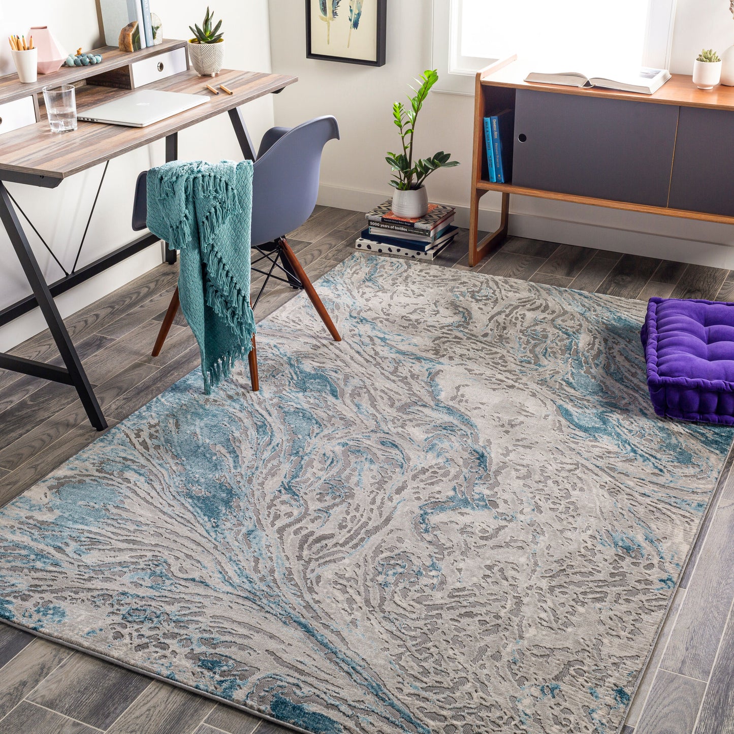 Tibetan TBT-2326 8' x 10' Machine Woven Area Rug