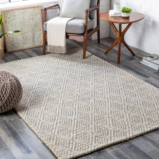 Trace TCE-2301 2' x 3' Handmade Jute Accent Rug
