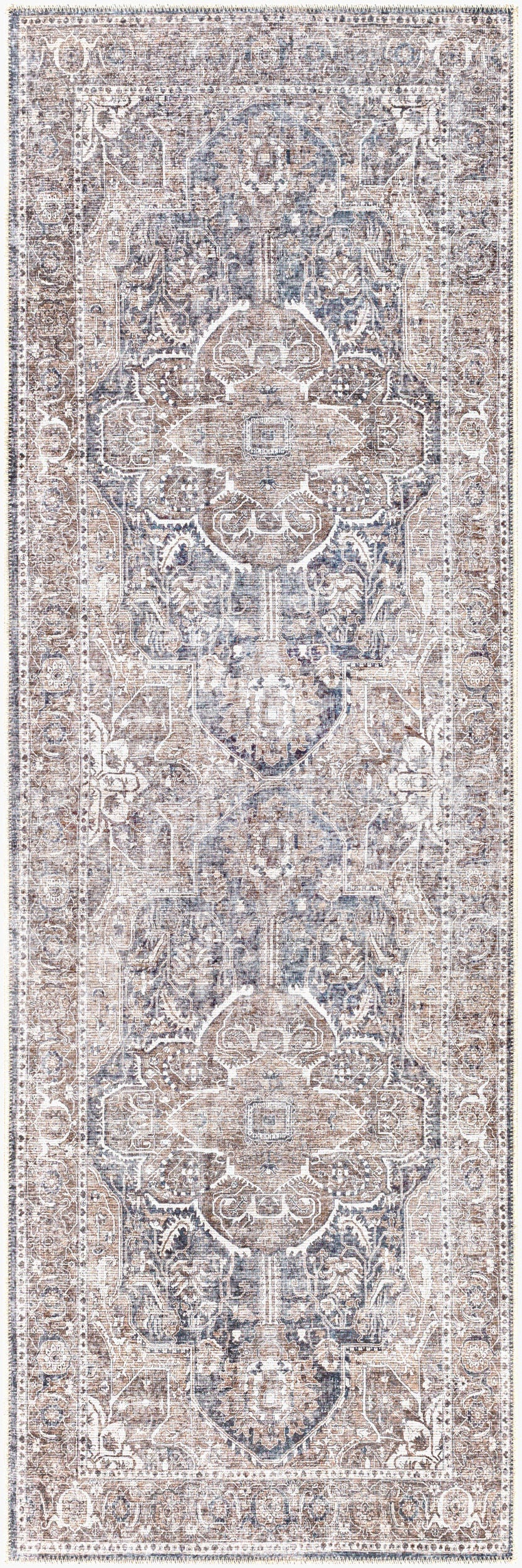 Tahmis THI-2700 8ft Runner Machine Woven Washable Runner Rug