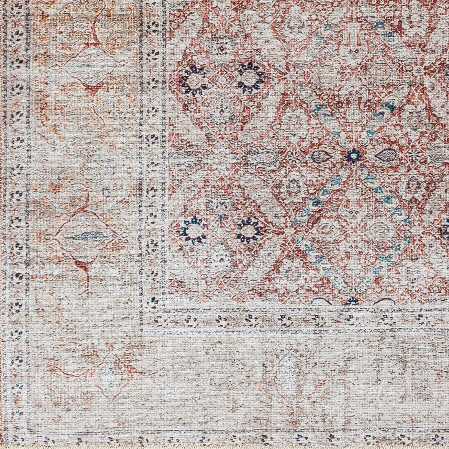 Tahmis THI-2703 2' x 3' Machine Woven Washable Accent Rug