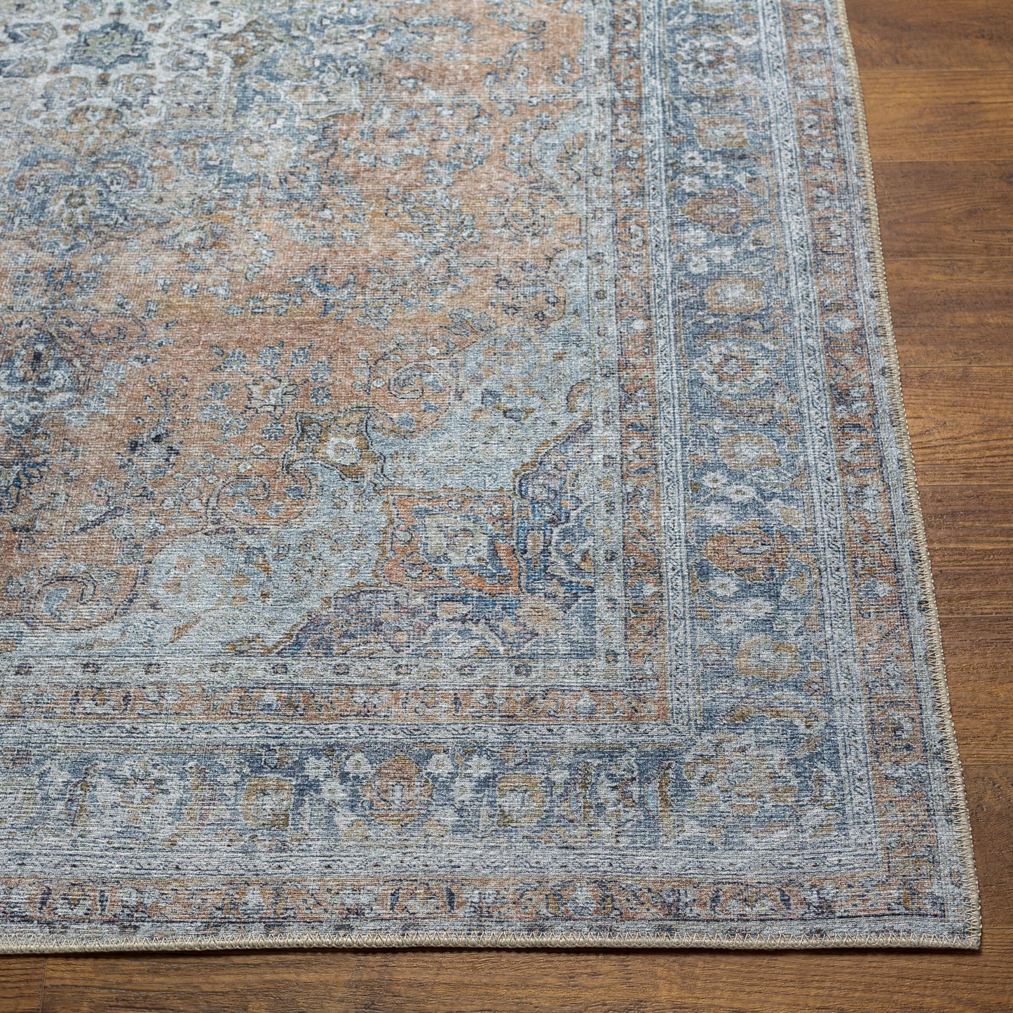 Tahmis THI-2705 5' x 7' Machine Woven Washable Area Rug