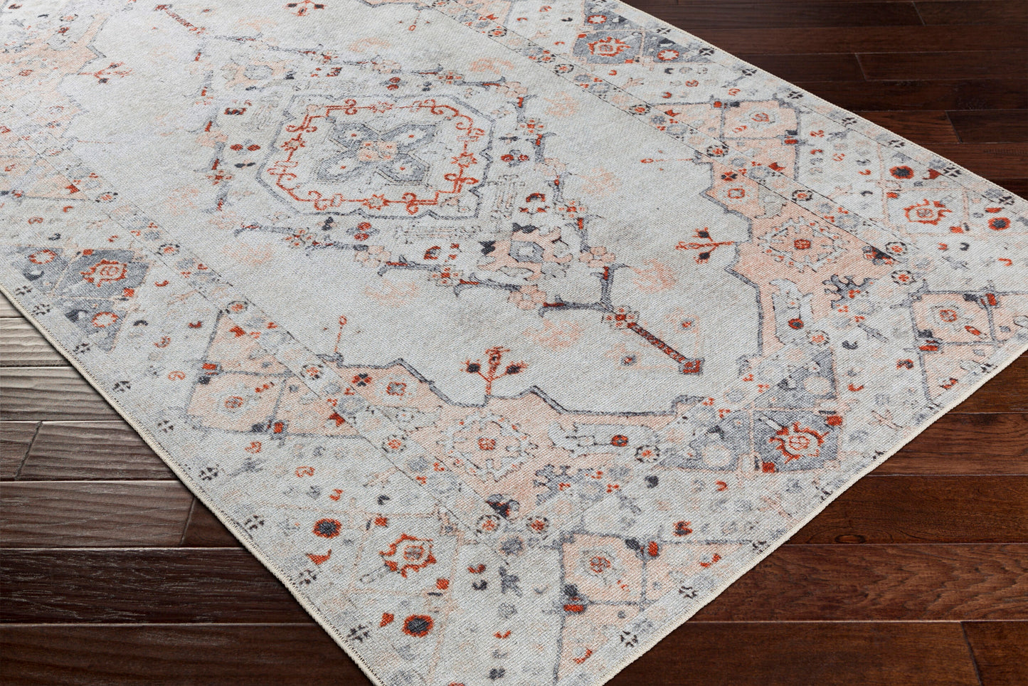 Tahmis THI-2706 6' x 9' Machine Woven Washable Area Rug