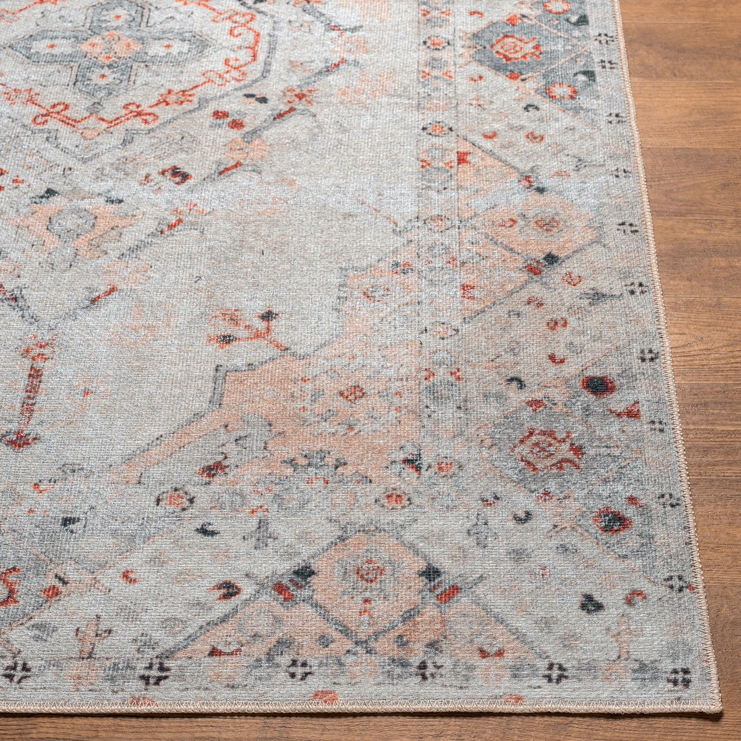 Tahmis THI-2706 9' x 12' Machine Woven Washable Area Rug