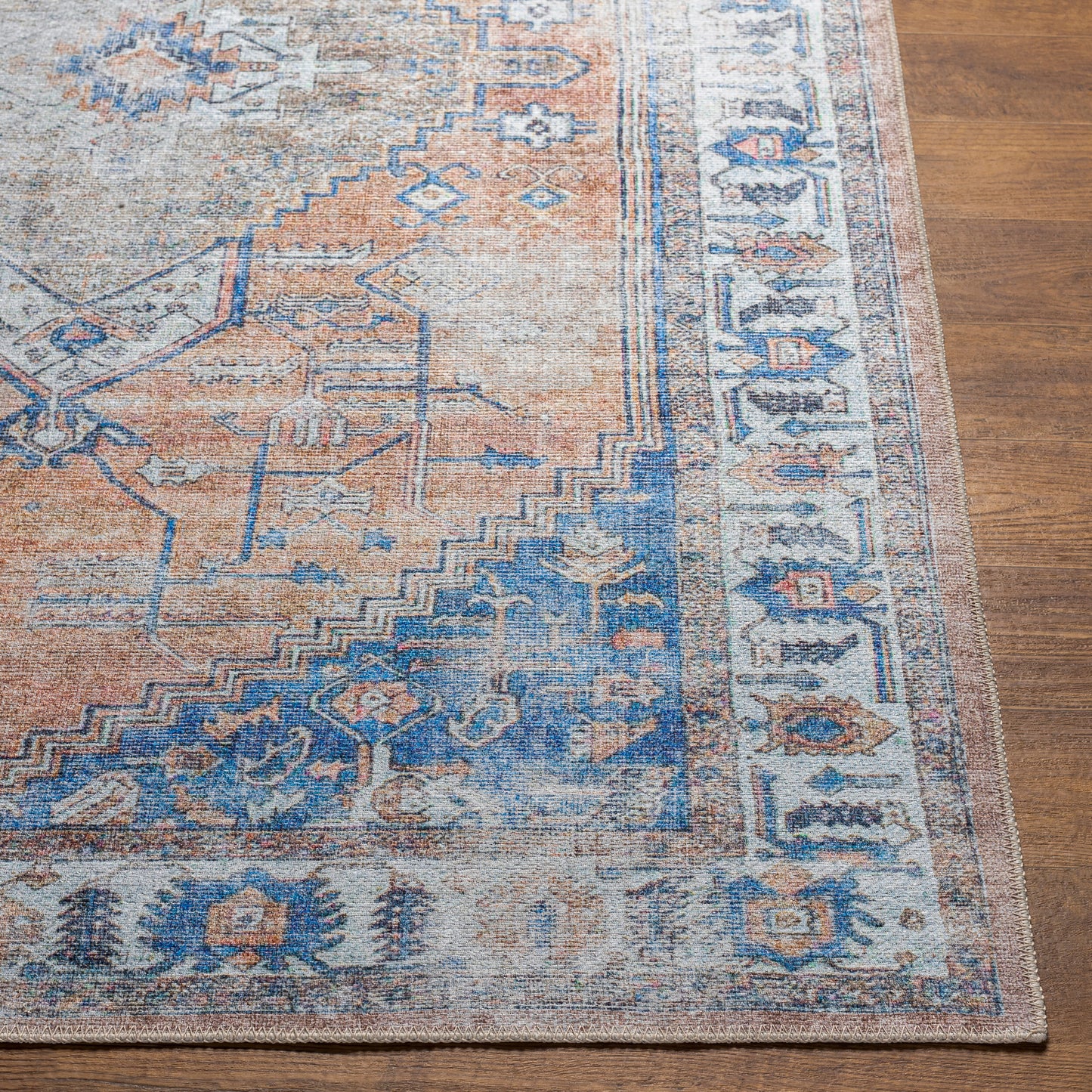 Tahmis THI-2707 2' x 3' Machine Woven Washable Accent Rug