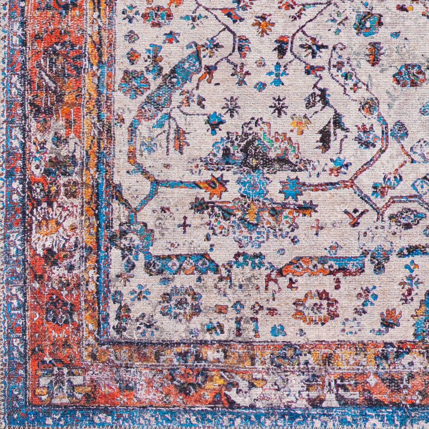 Tahmis THI-2713 6' x 9' Machine Woven Washable Area Rug