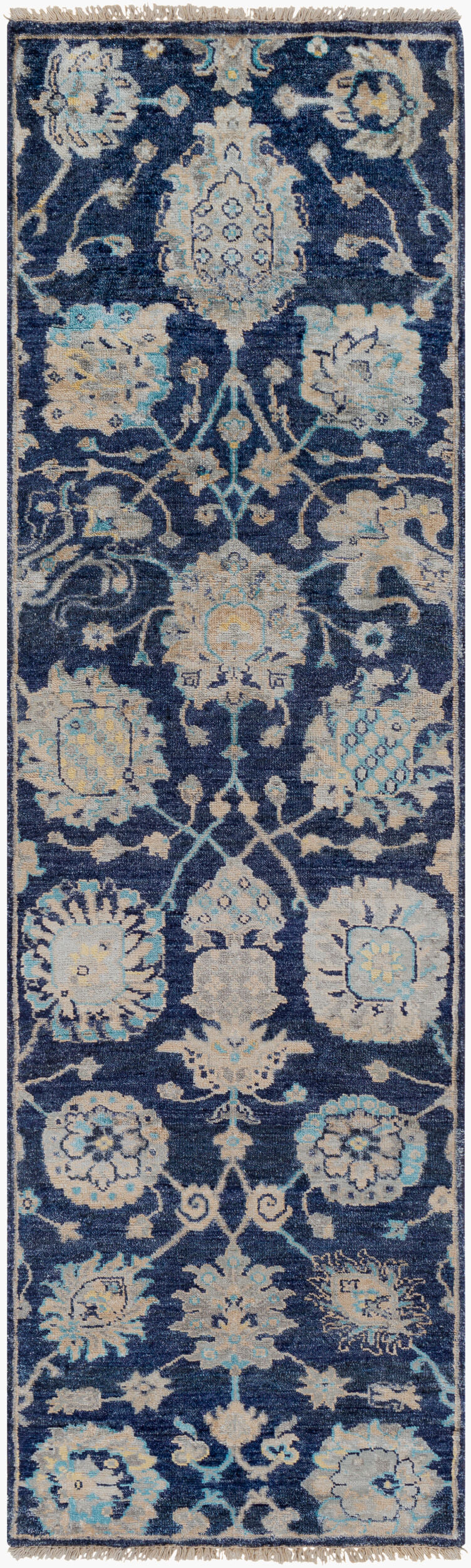 Theodora THO-3007 8ft Runner Handmade Faux Silk Runner Rug