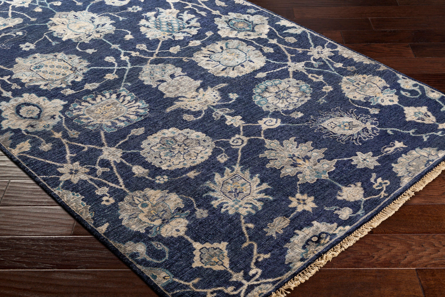 Theodora THO-3007 8ft Runner Handmade Faux Silk Runner Rug