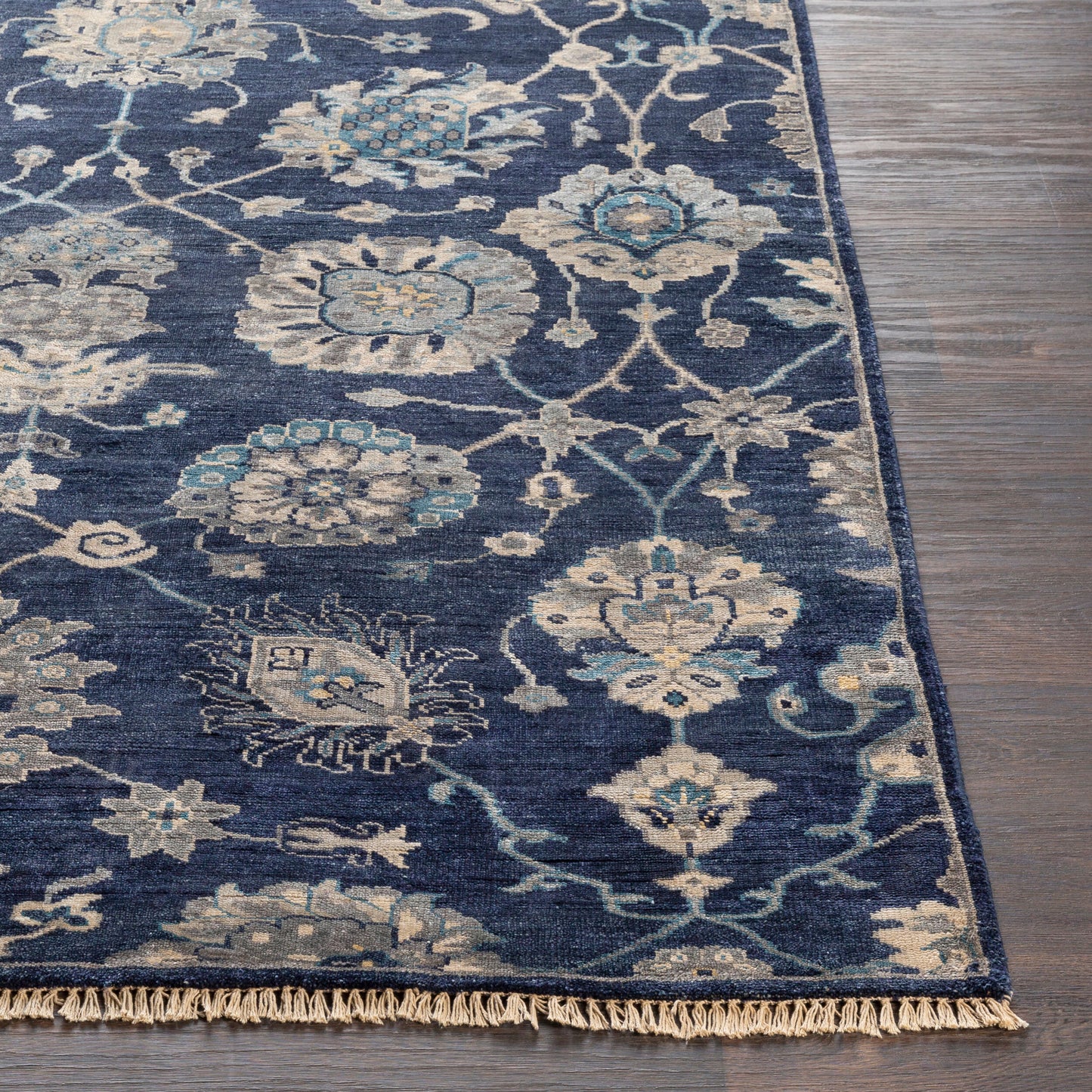 Theodora THO-3007 8ft Runner Handmade Faux Silk Runner Rug