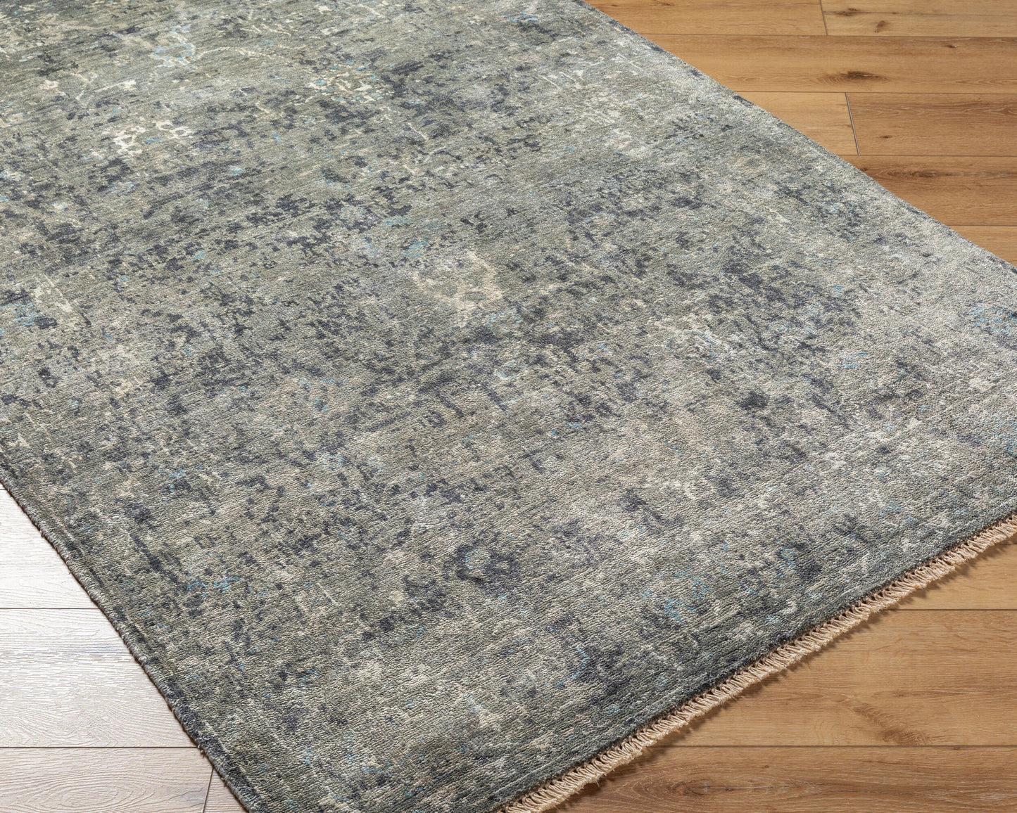 Theodora THO-3011 9' x 12' Handmade Faux Silk Area Rug