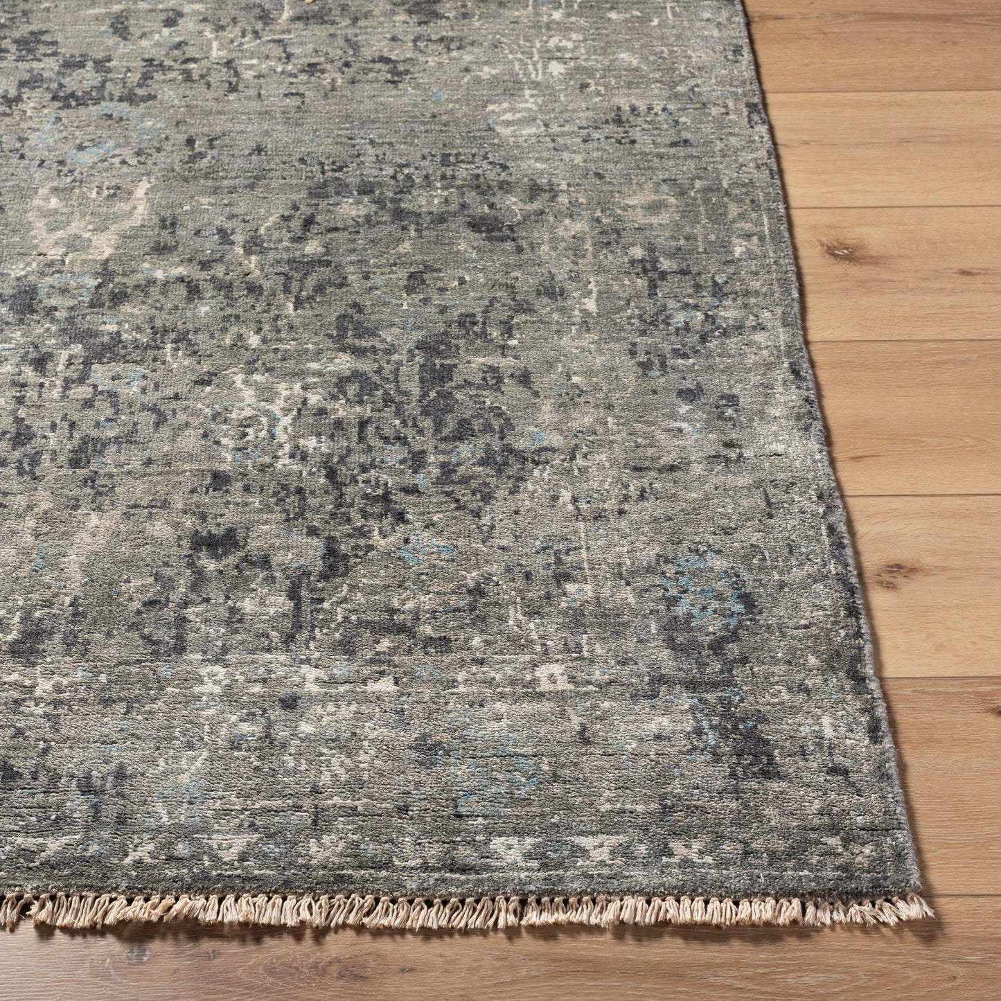 Theodora THO-3011 9' x 12' Handmade Faux Silk Area Rug