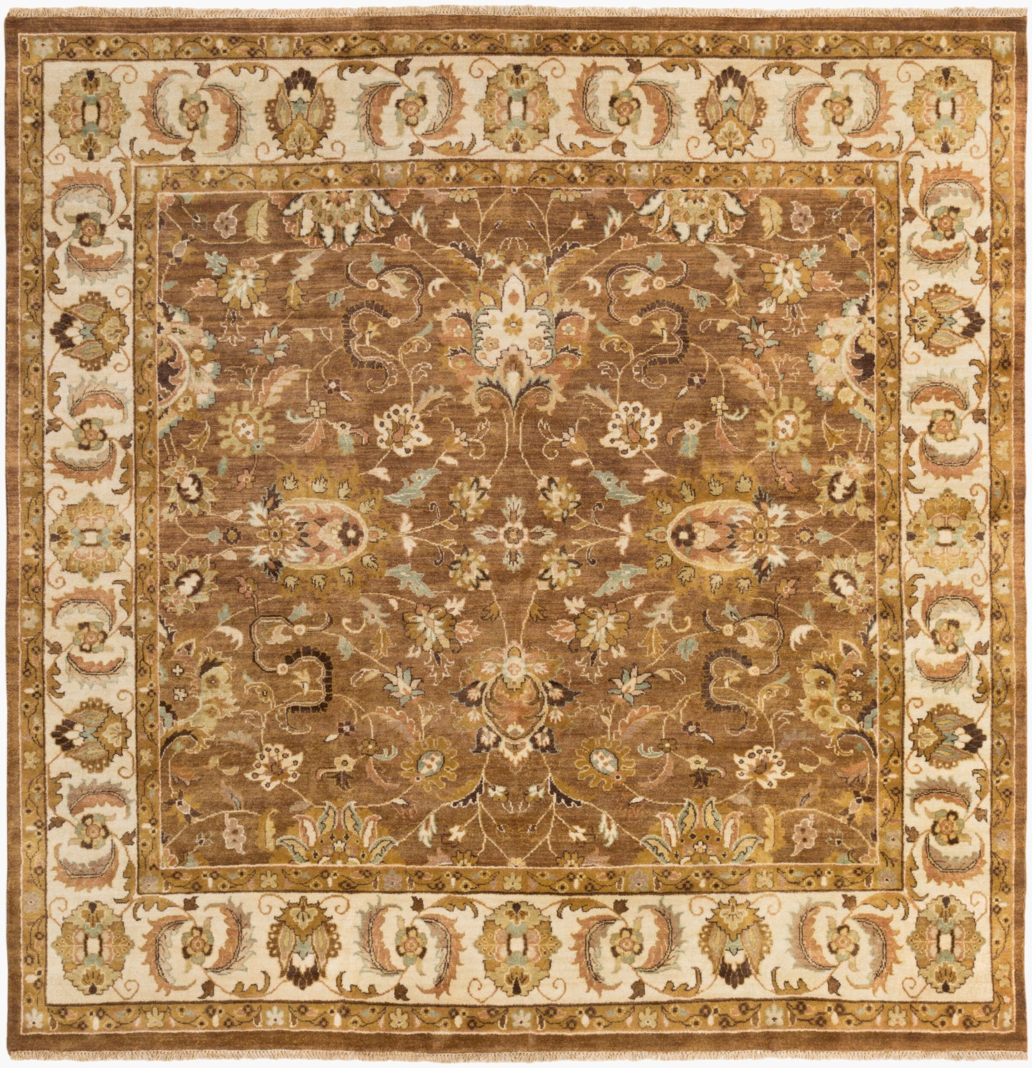 Taj Mahal TJ-1130 8ft Square Handmade Wool Area Rug