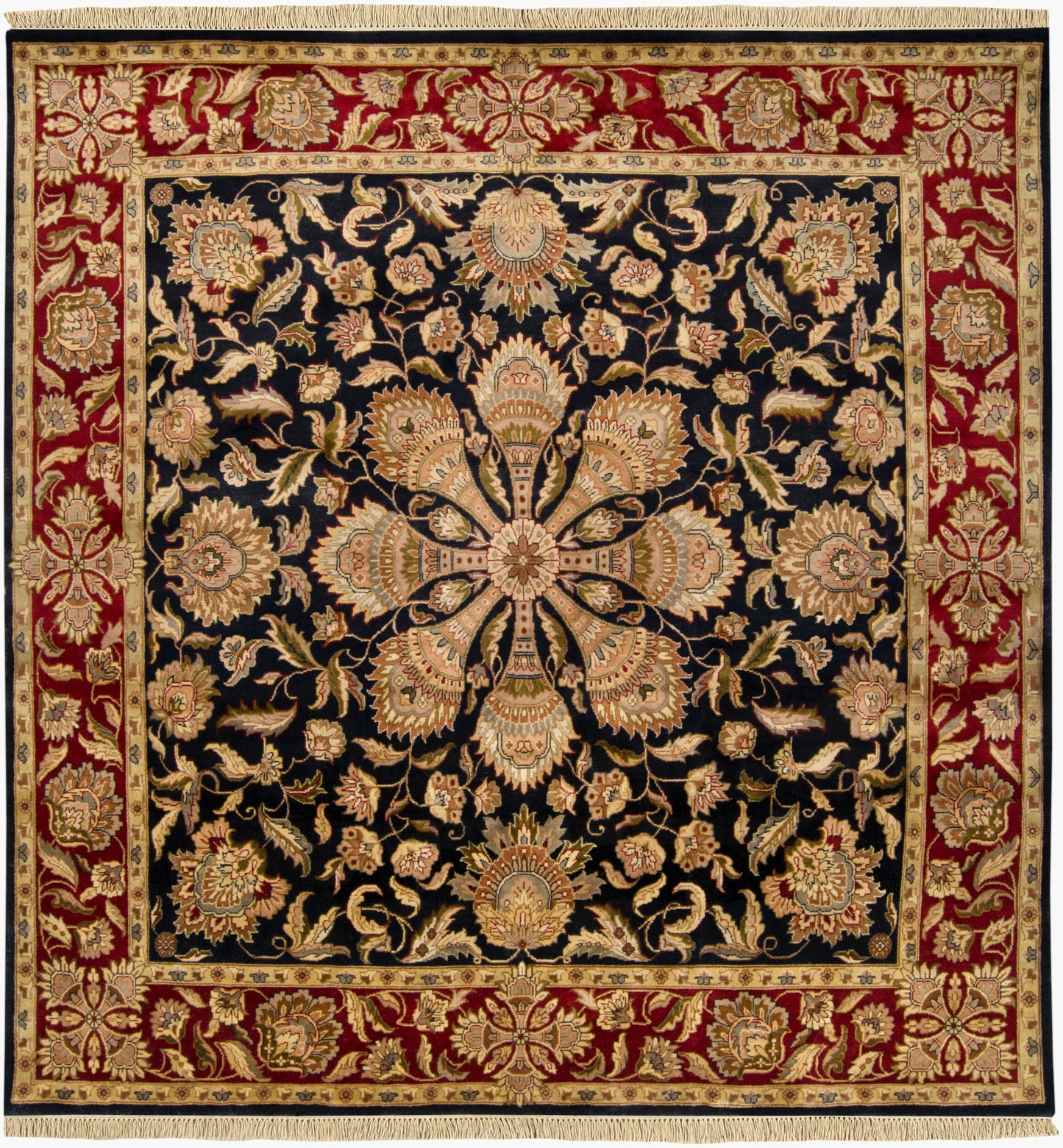 Taj Mahal TJ-1187 8ft Square Handmade Wool Area Rug