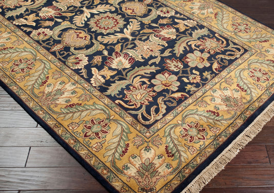 Taj Mahal TJ-309 8ft Round Handmade Wool Area Rug