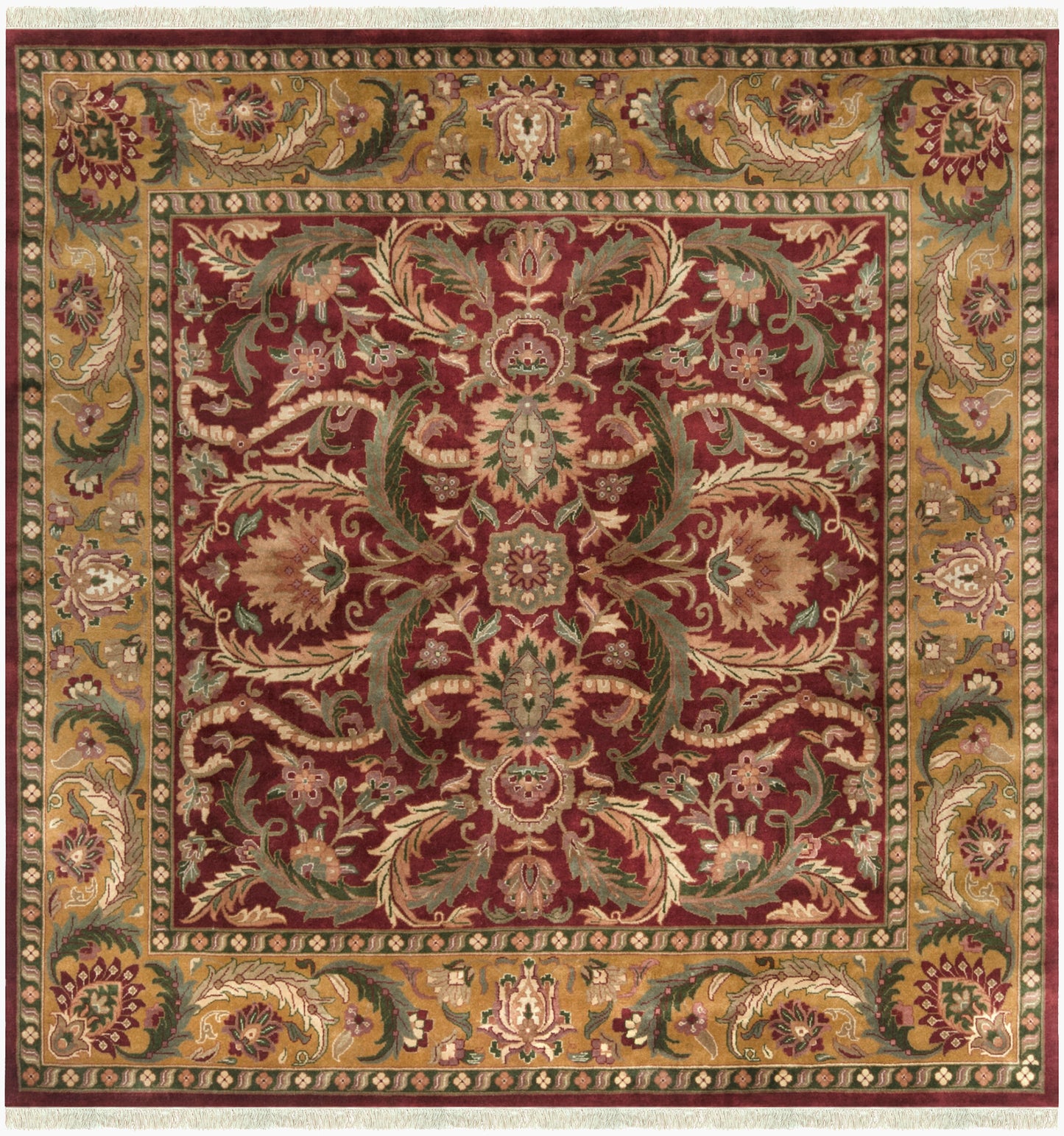 Taj Mahal TJ-59 8ft Square Handmade Wool Area Rug