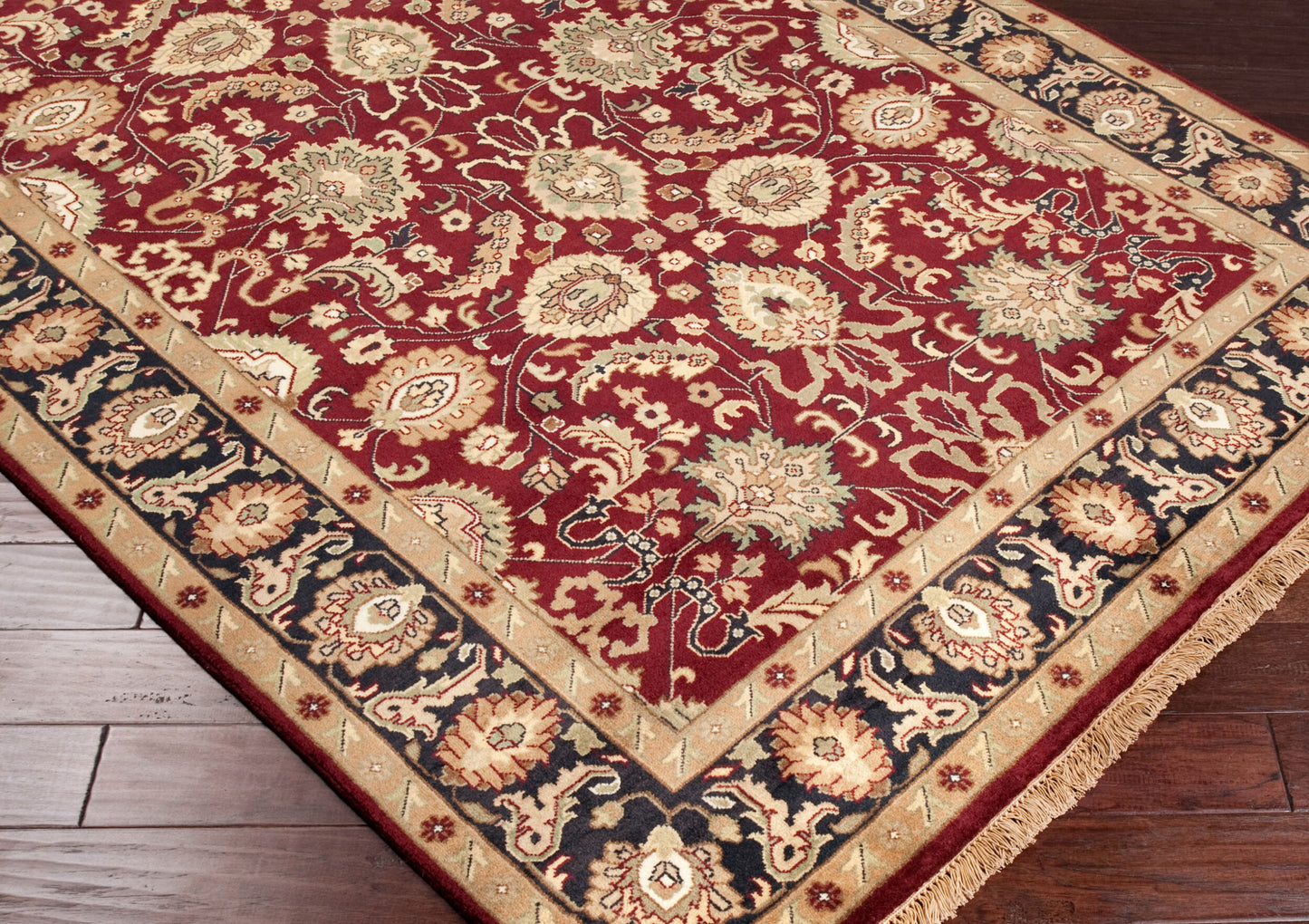 Taj Mahal TJ-6575 8ft Square Handmade Wool Area Rug