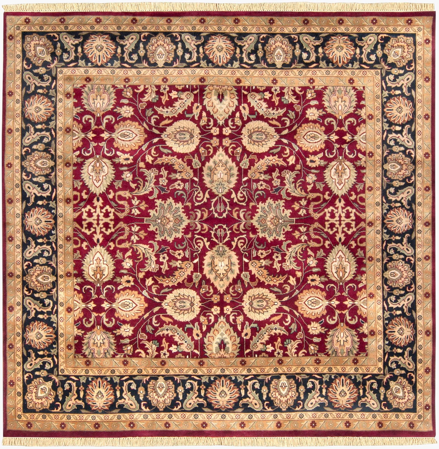 Taj Mahal TJ-6575 8ft Square Handmade Wool Area Rug