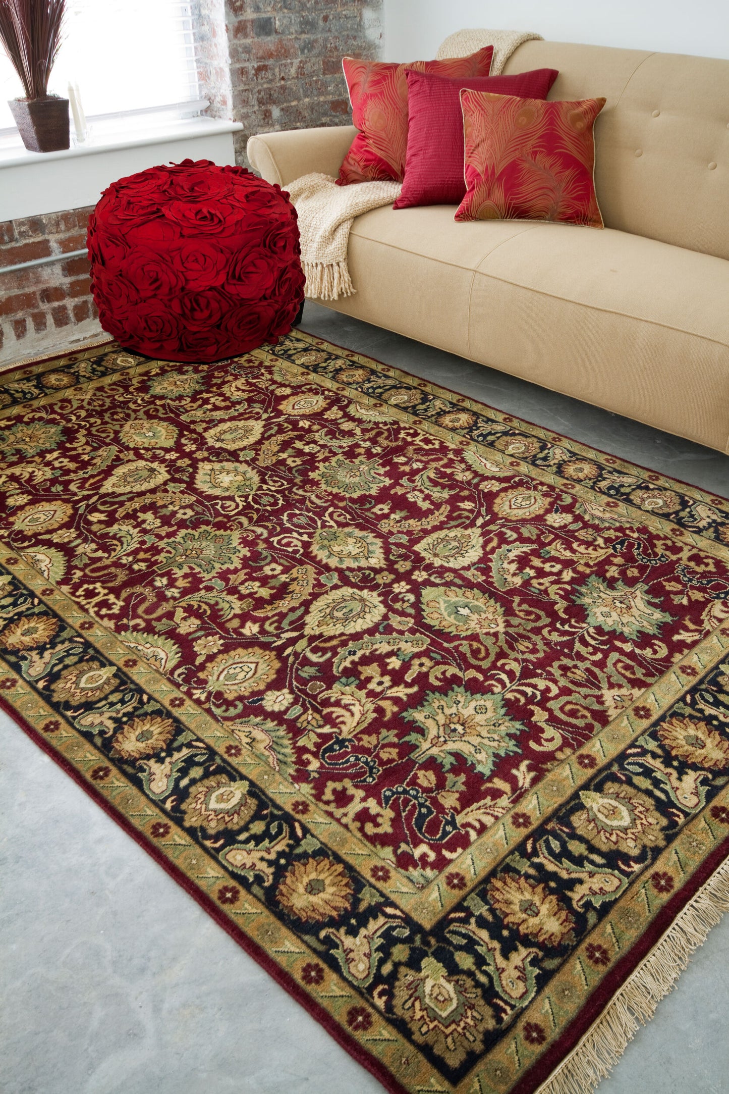 Taj Mahal TJ-6575 5' x 9' Handmade Wool Area Rug