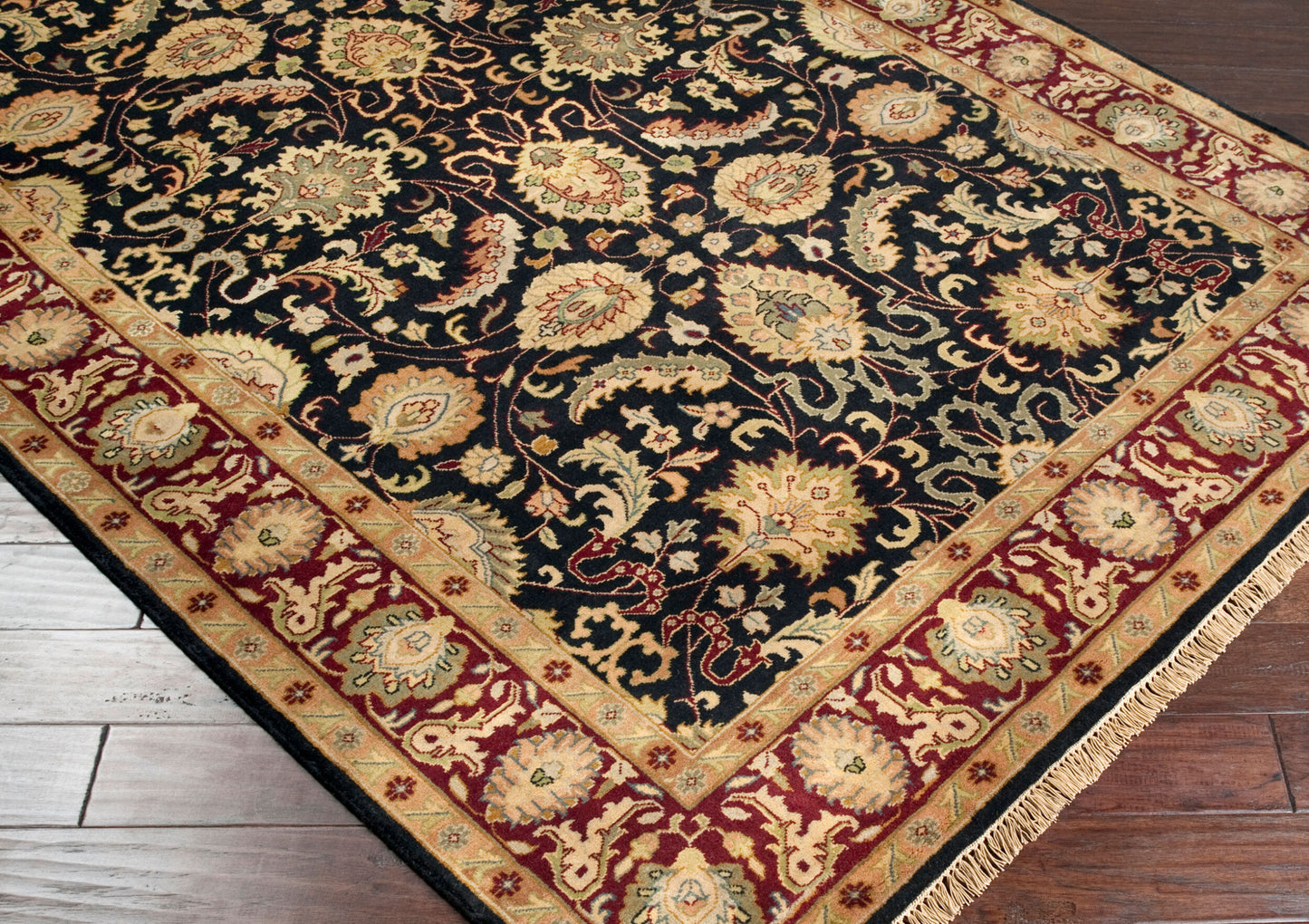 Alfombra de lana Taj Mahal TJ-6576 de 2,4 m (8 pies) hecha a mano