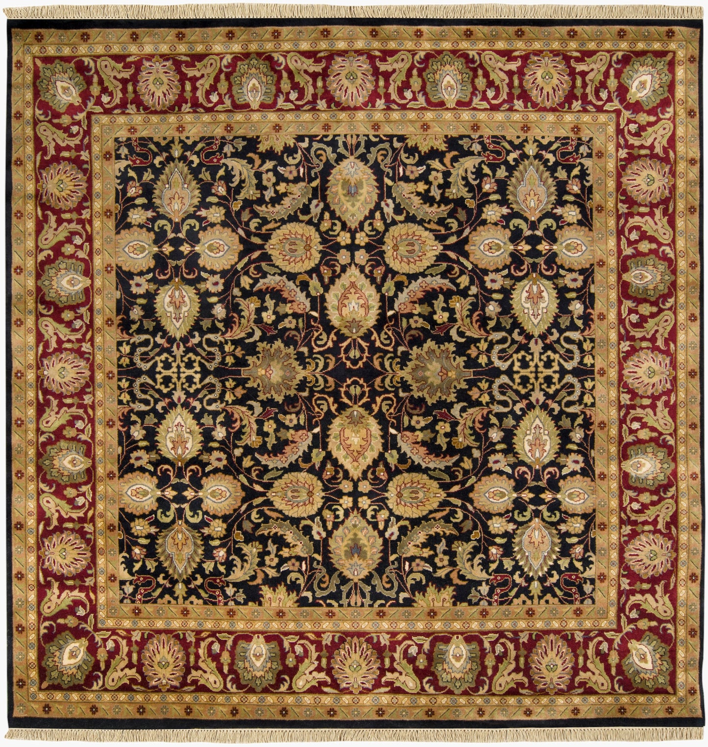 Taj Mahal TJ-6576 8ft Square Handmade Wool Area Rug