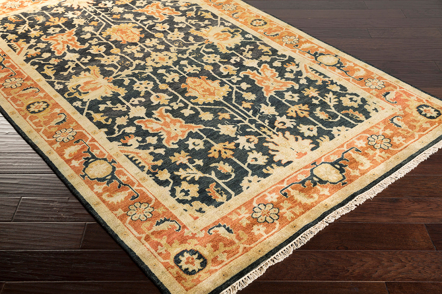 Taj Mahal TJ-6599 8ft Square Handmade Wool Area Rug