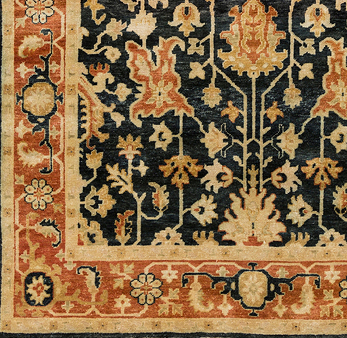 Taj Mahal TJ-6599 8ft Square Handmade Wool Area Rug