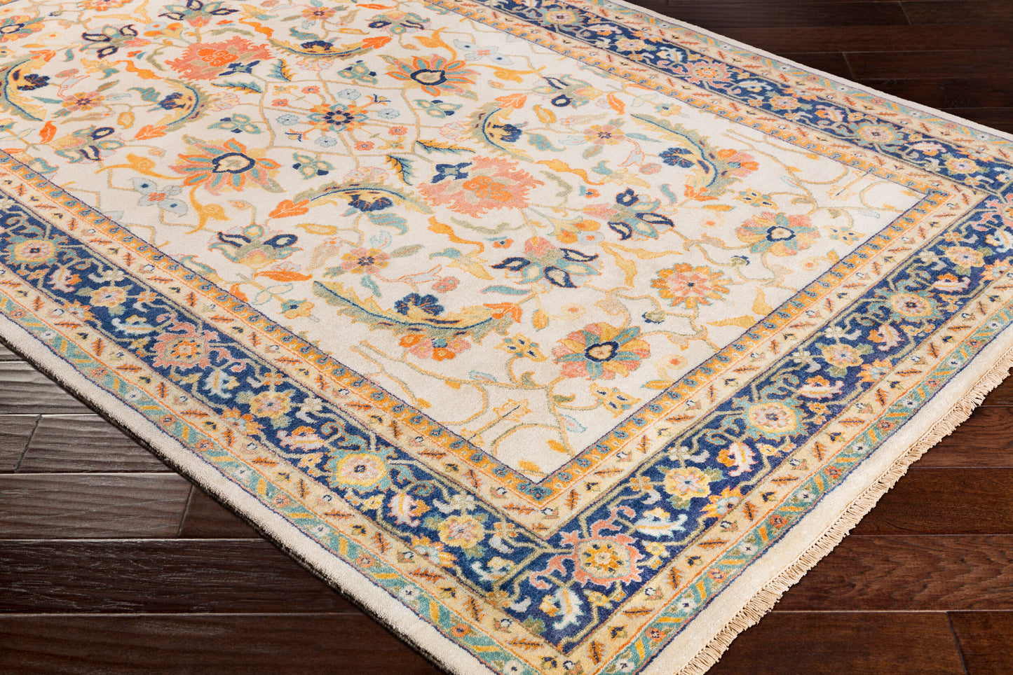 Taj Mahal TJ-6600 2' x 3' Handmade Wool Accent Rug